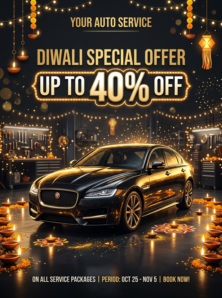 Diwali creative for an auto service