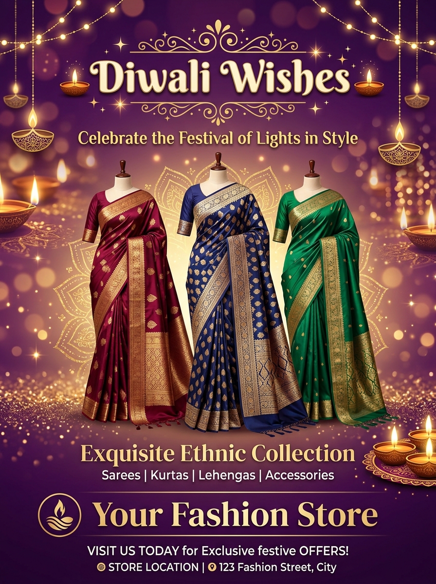 Diwali creative for a fashion store