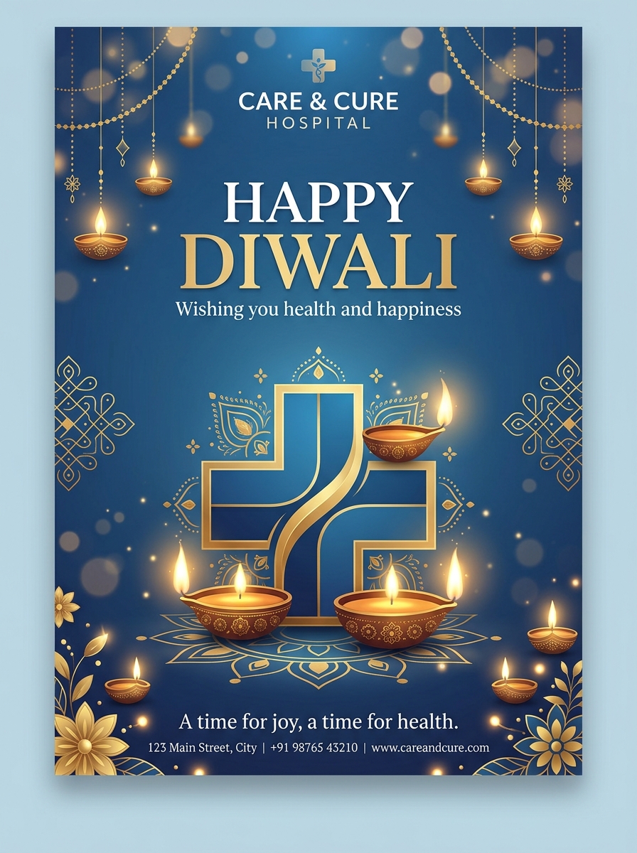 Diwali creative for a hospital