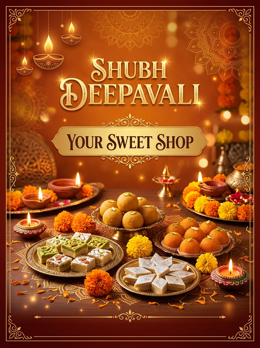 Diwali creative for a sweet shop